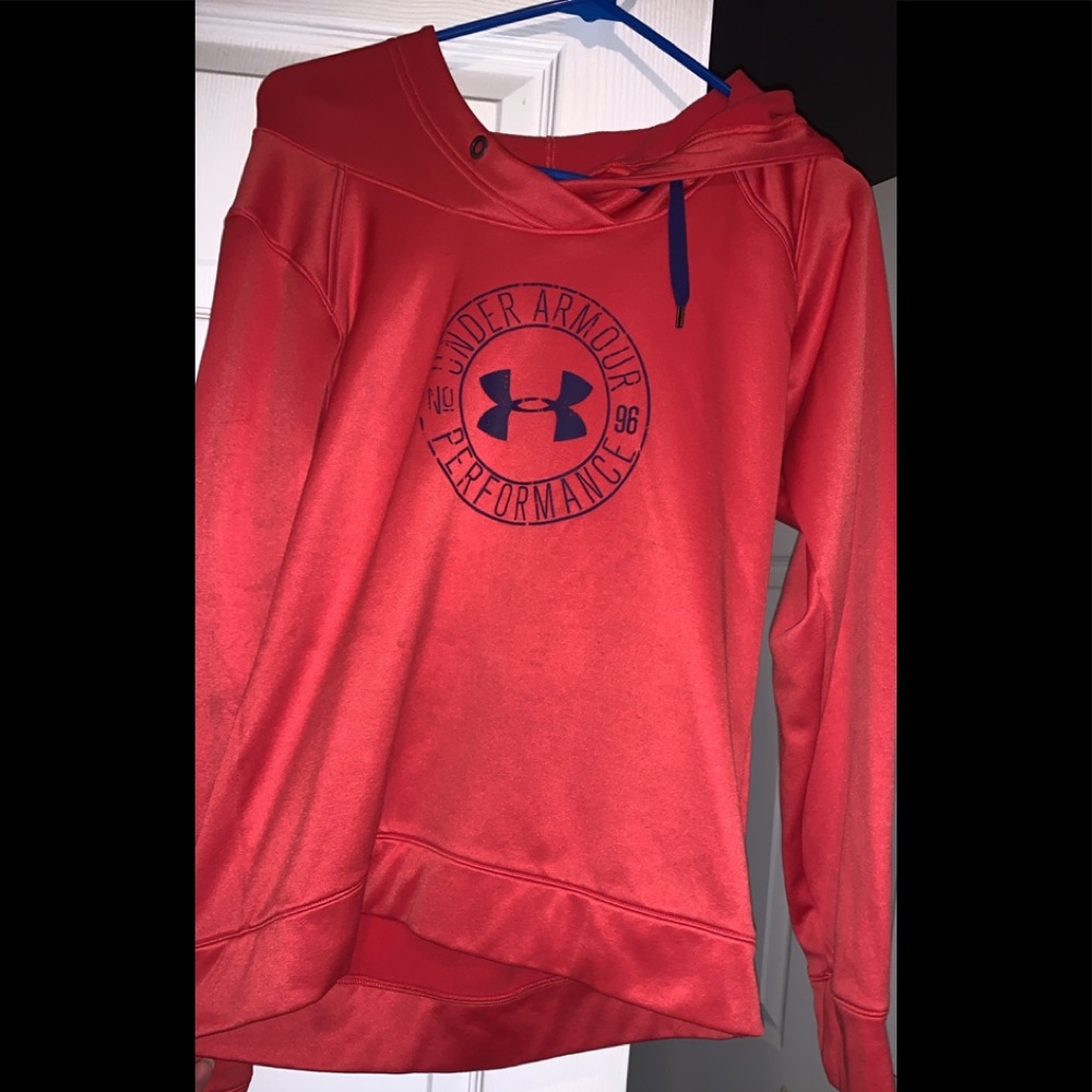 Pink under armour hoodie